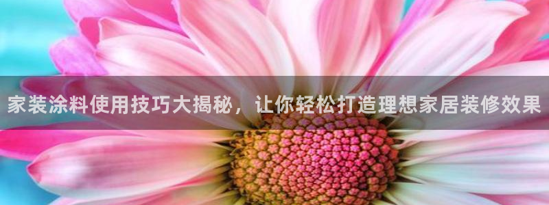 和记pc：家装涂料使用技巧大揭秘，让你轻松打造理想家居装修效